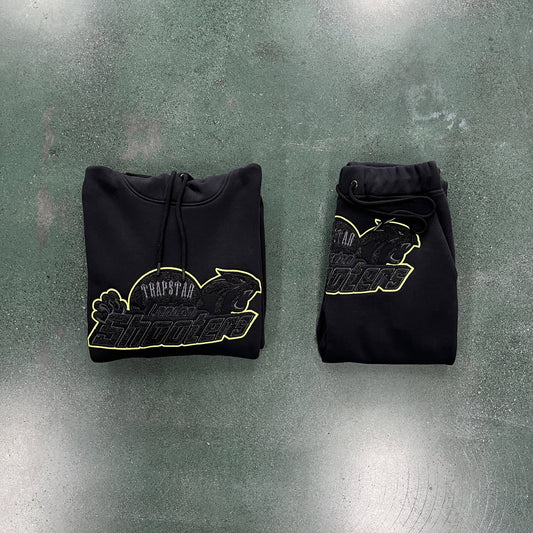 Trapstar Shooters Tracksuit - Black/Yellow