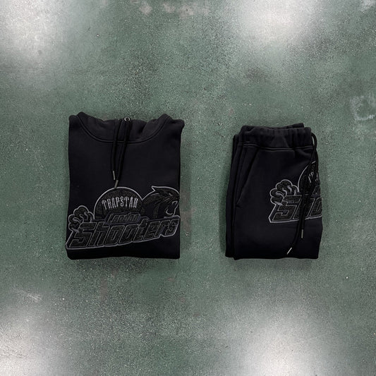 Trapstar Shooters Tracksuit - Black/Black