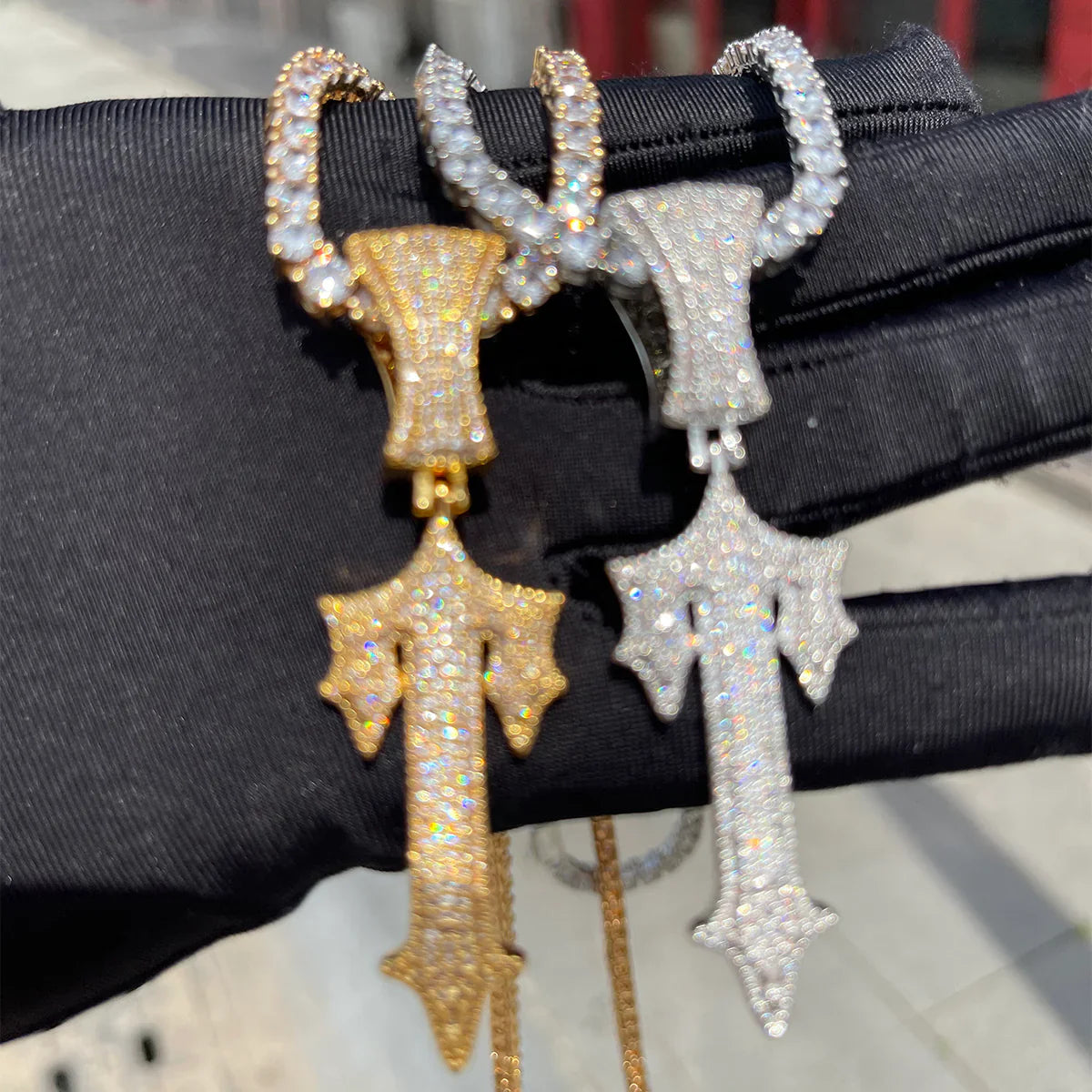 Trapstar Iced Out Necklaces - Silver/Gold