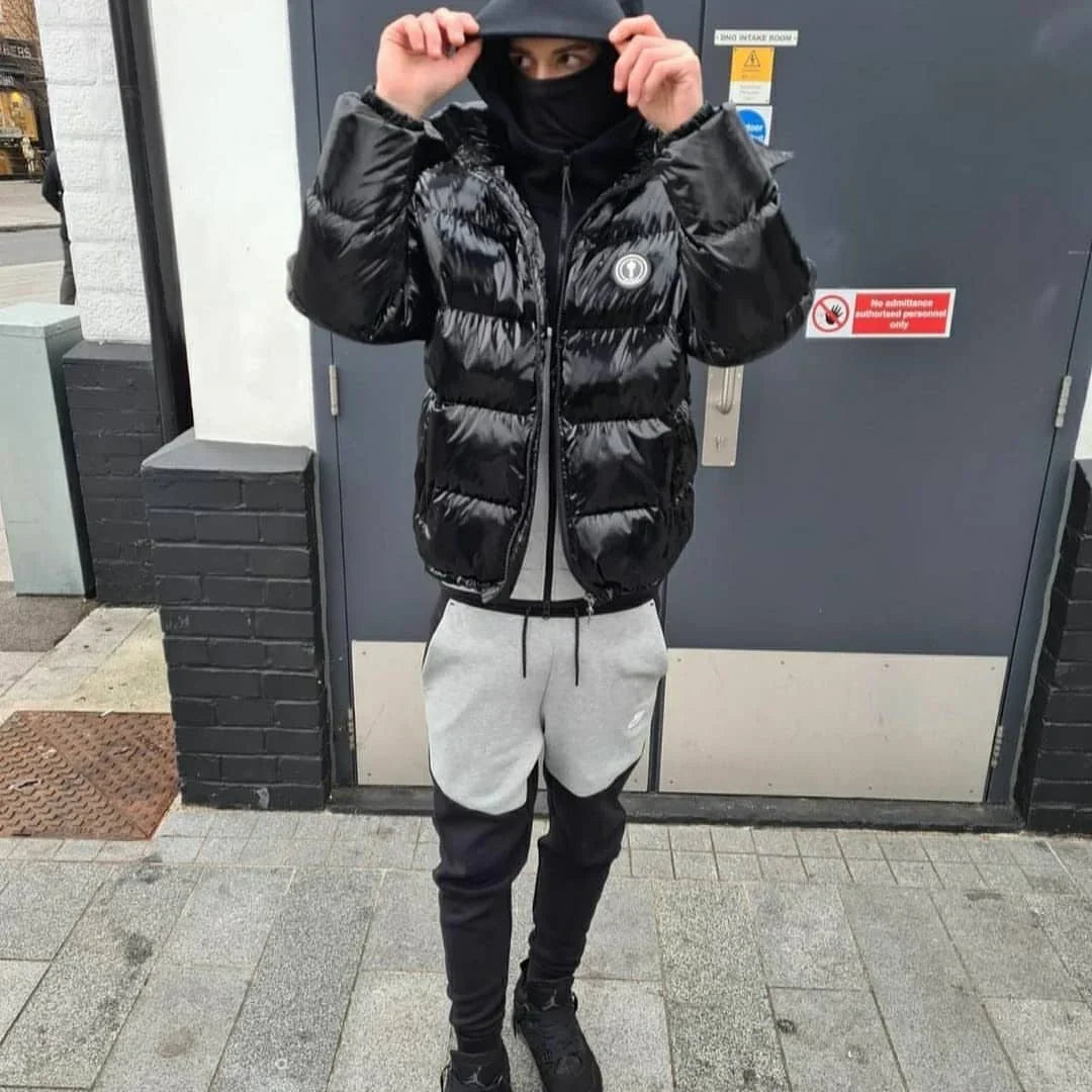 Trapstar Irongate Arch Puffer Jacket - Glossy Black
