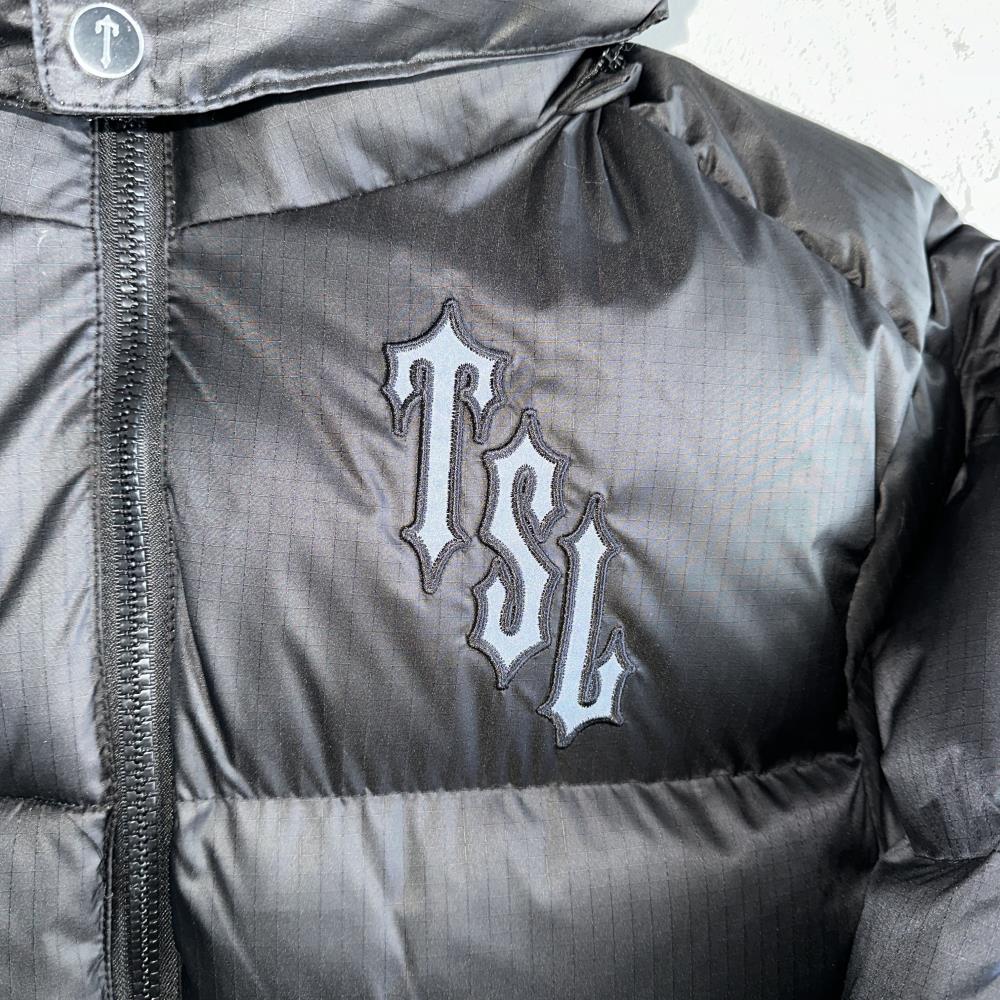 Trapstar Shooters Detachable Hooded Puffer Jacket - Black