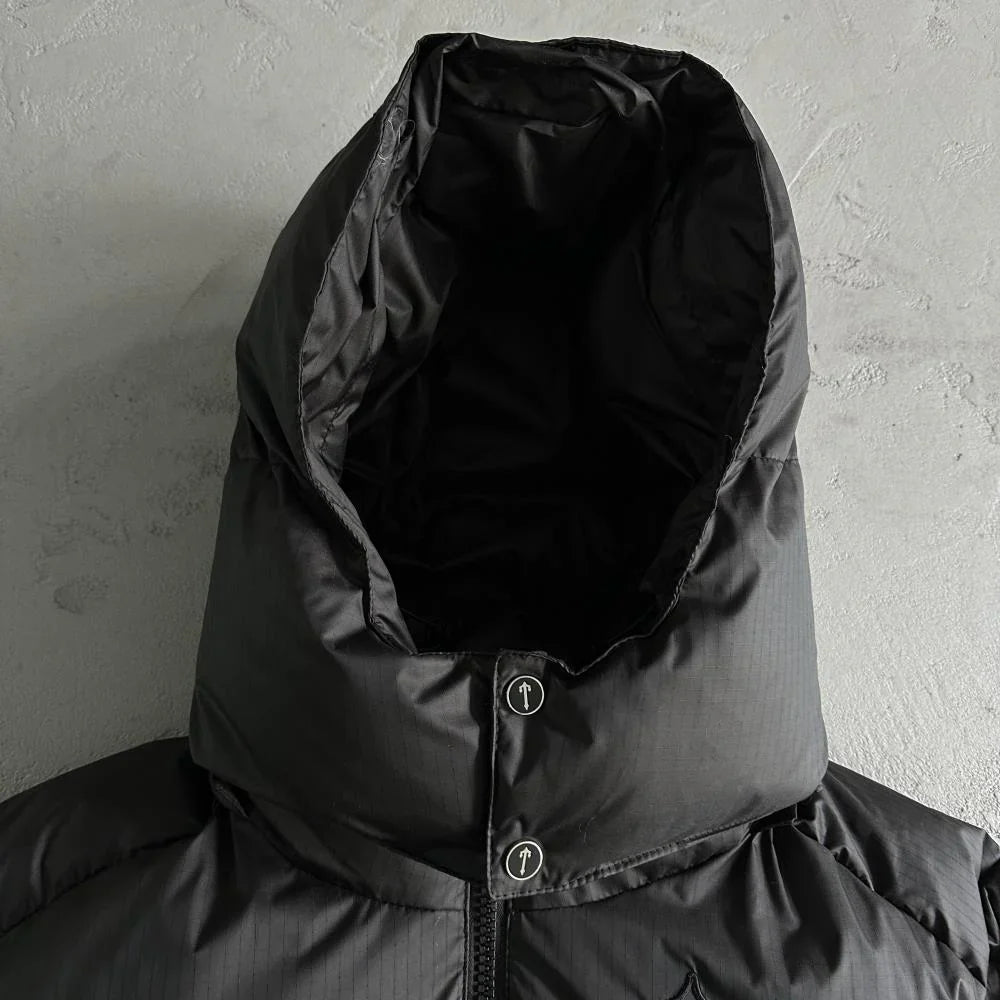 Trapstar Shooters Detachable Hooded Puffer Jacket - Black