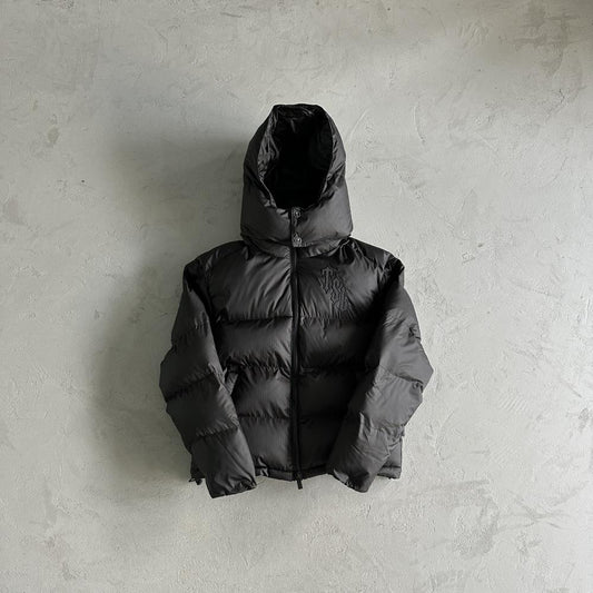Trapstar Shooters Detachable Hooded Puffer Jacket - Black