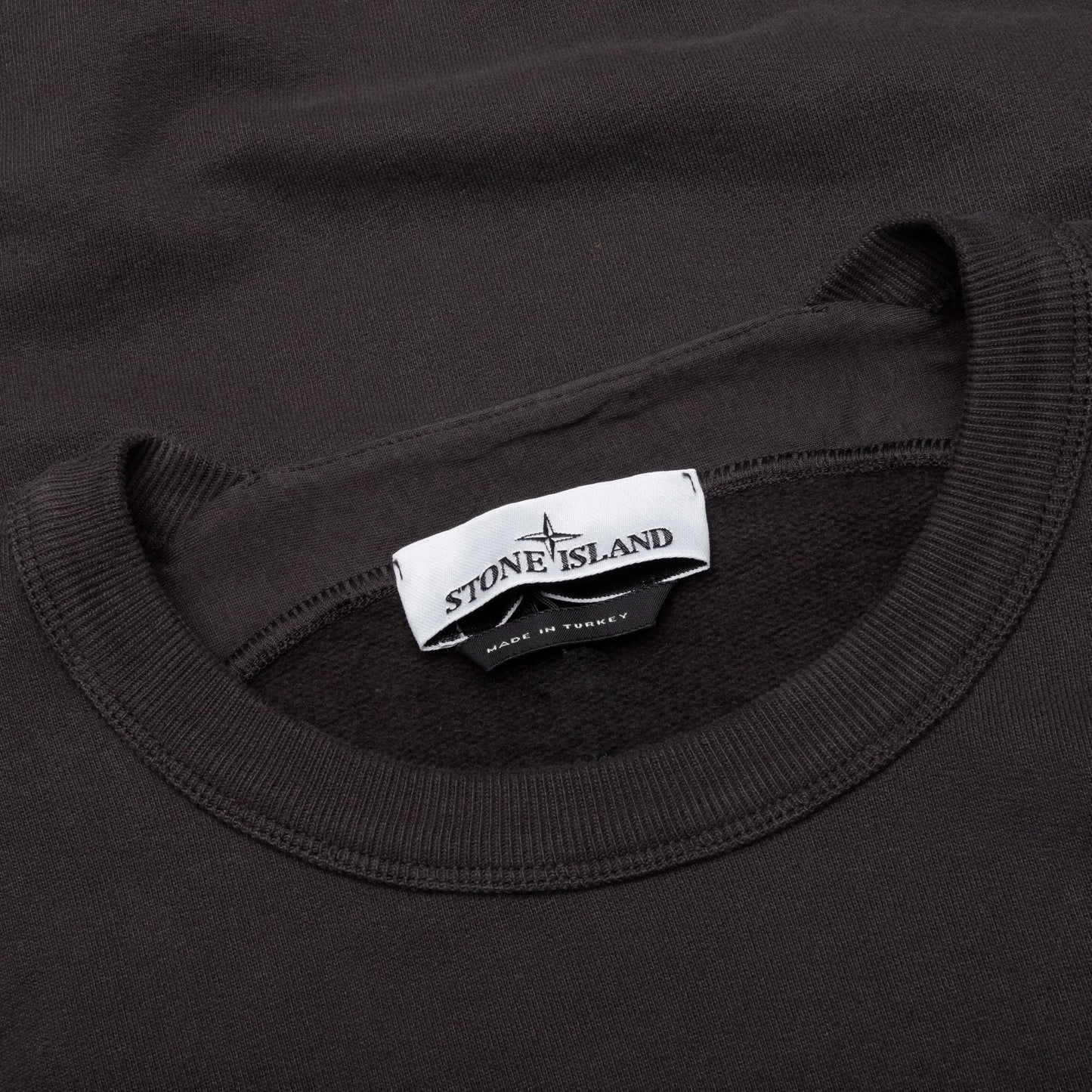 Stone Island Brushed Crewneck Sweatshirt - Charcoal