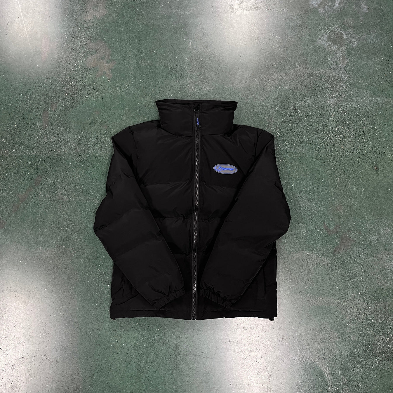 Trapstar Hyperdrive Puffer Jacket - Black/Blue