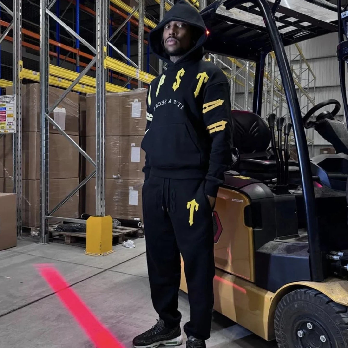 Trapstar Irongate Arch Chenille Set - Black/Yellow