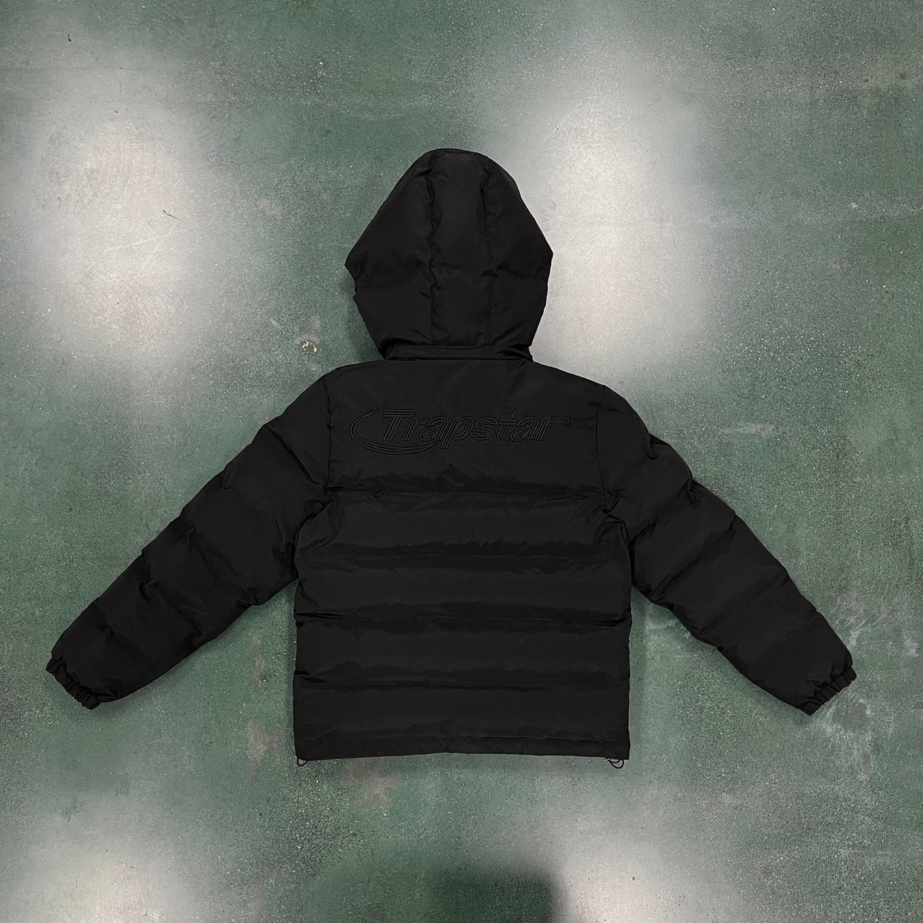 Trapstar Hyperdrive Detachable Hooded Puffer Jacket - Triple Black