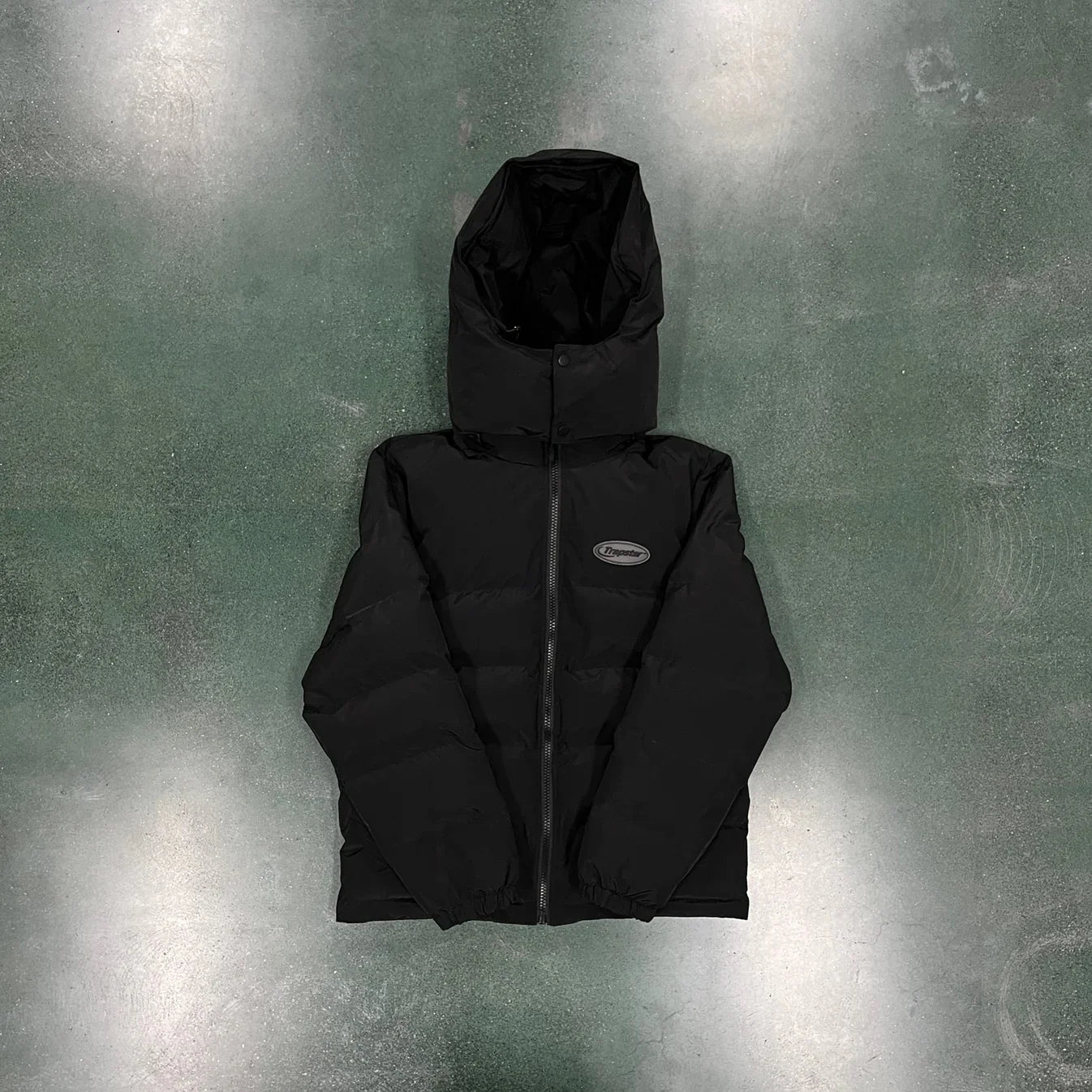 Trapstar Hyperdrive Detachable Hooded Puffer Jacket - Triple Black