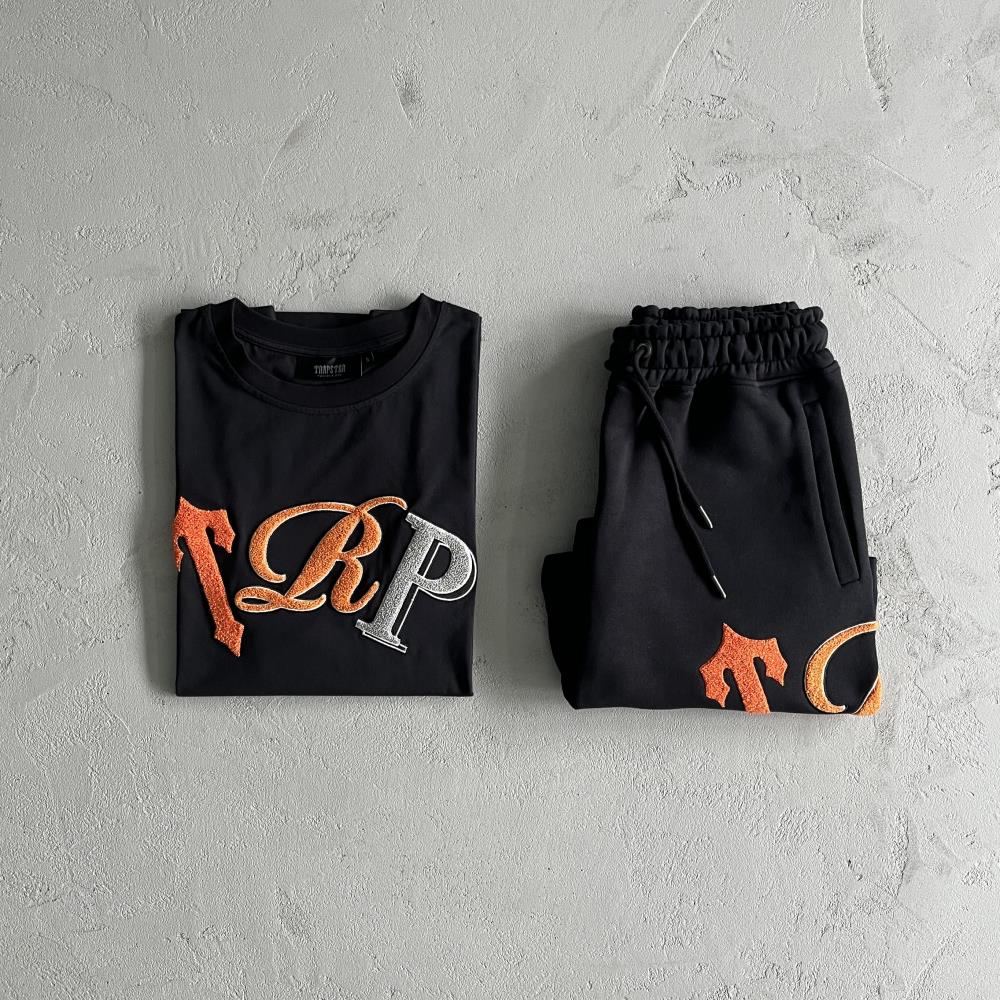 Trapstar TRP Short Set - Black/Orange