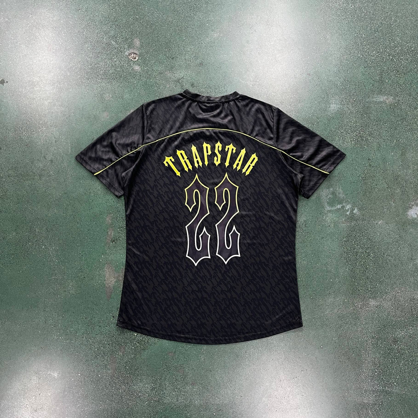 Trapstar T Football Jersey - Black/Yellow