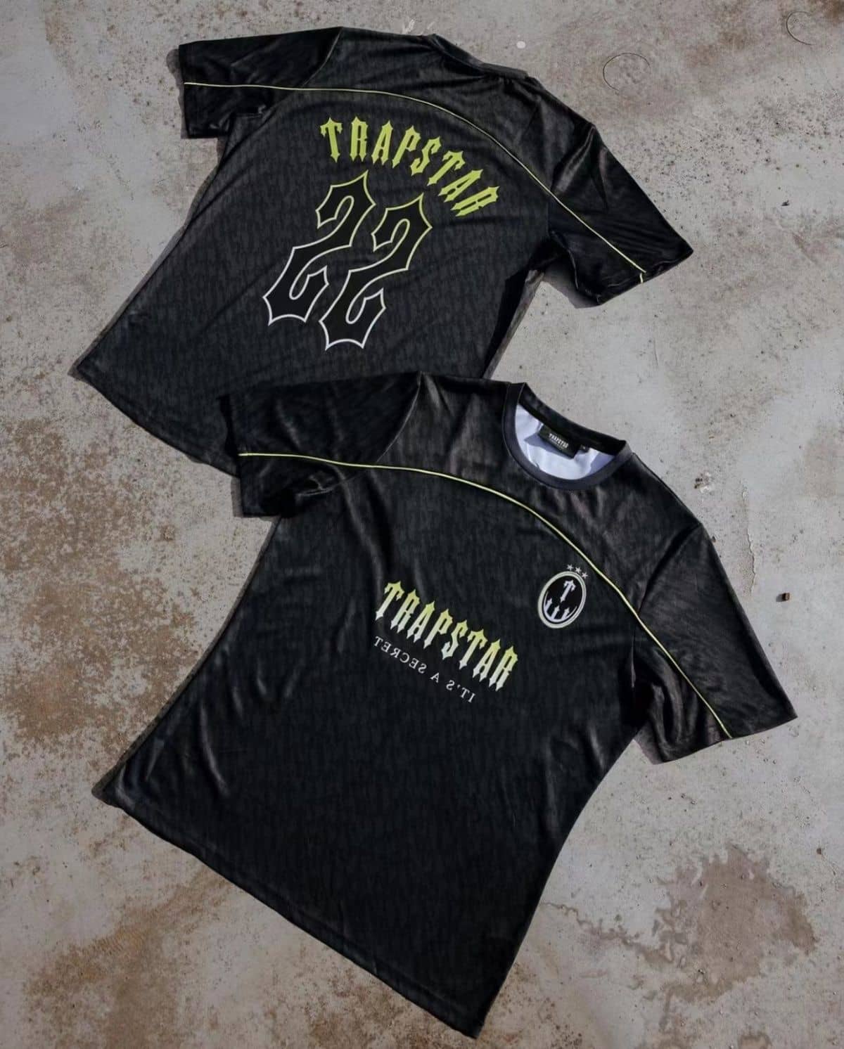 Trapstar T Football Jersey - Black/Yellow