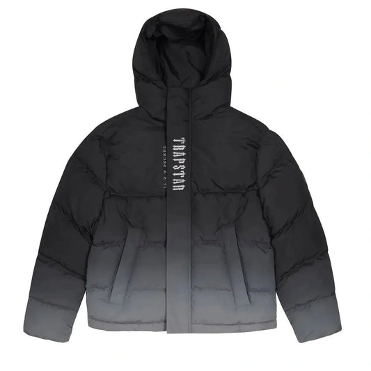 Trapstar Decoded 2025 Hooded Puffer - Black Gradient
