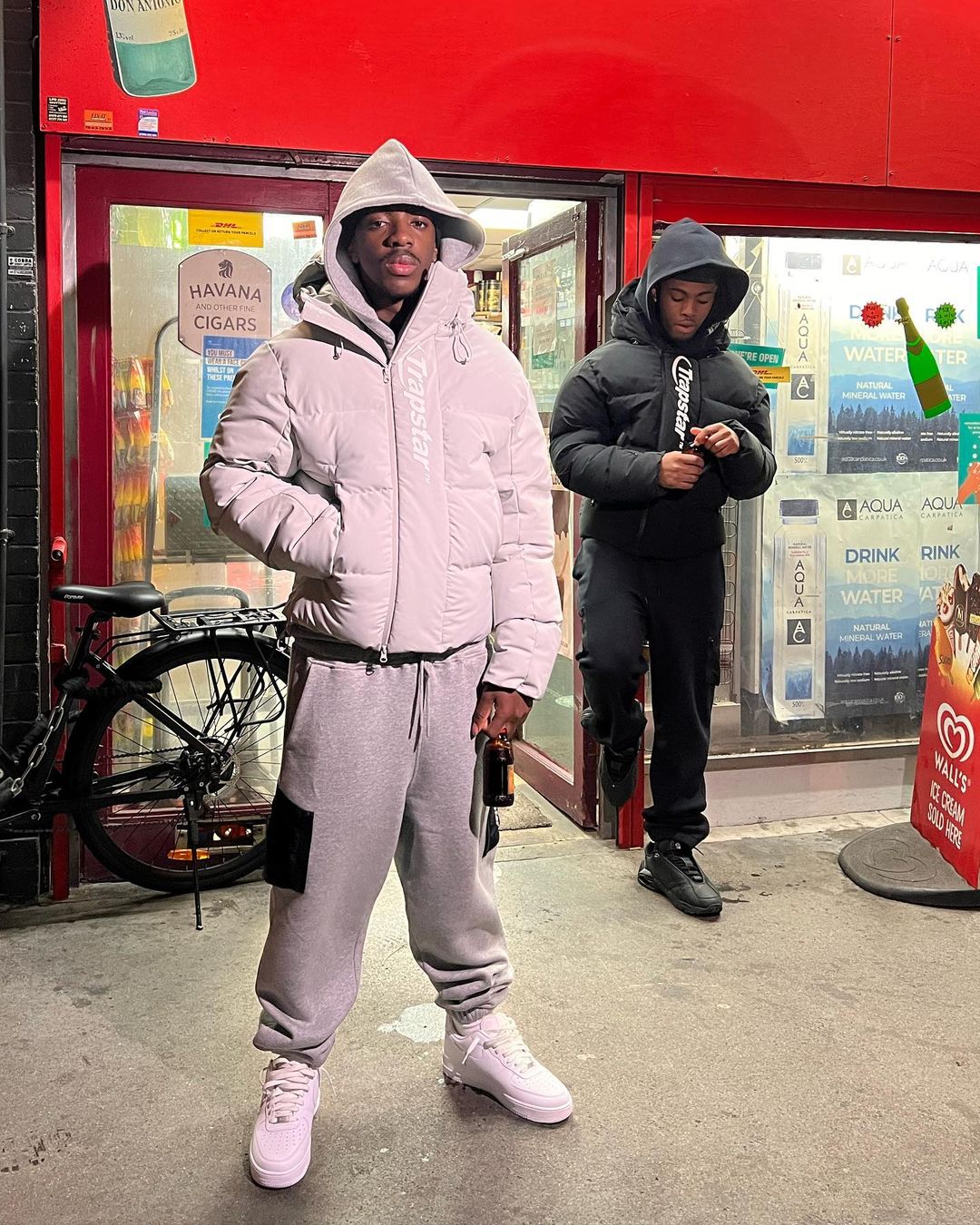 Trapstar Hyperdrive Technical Puffer Jacket - Light Grey