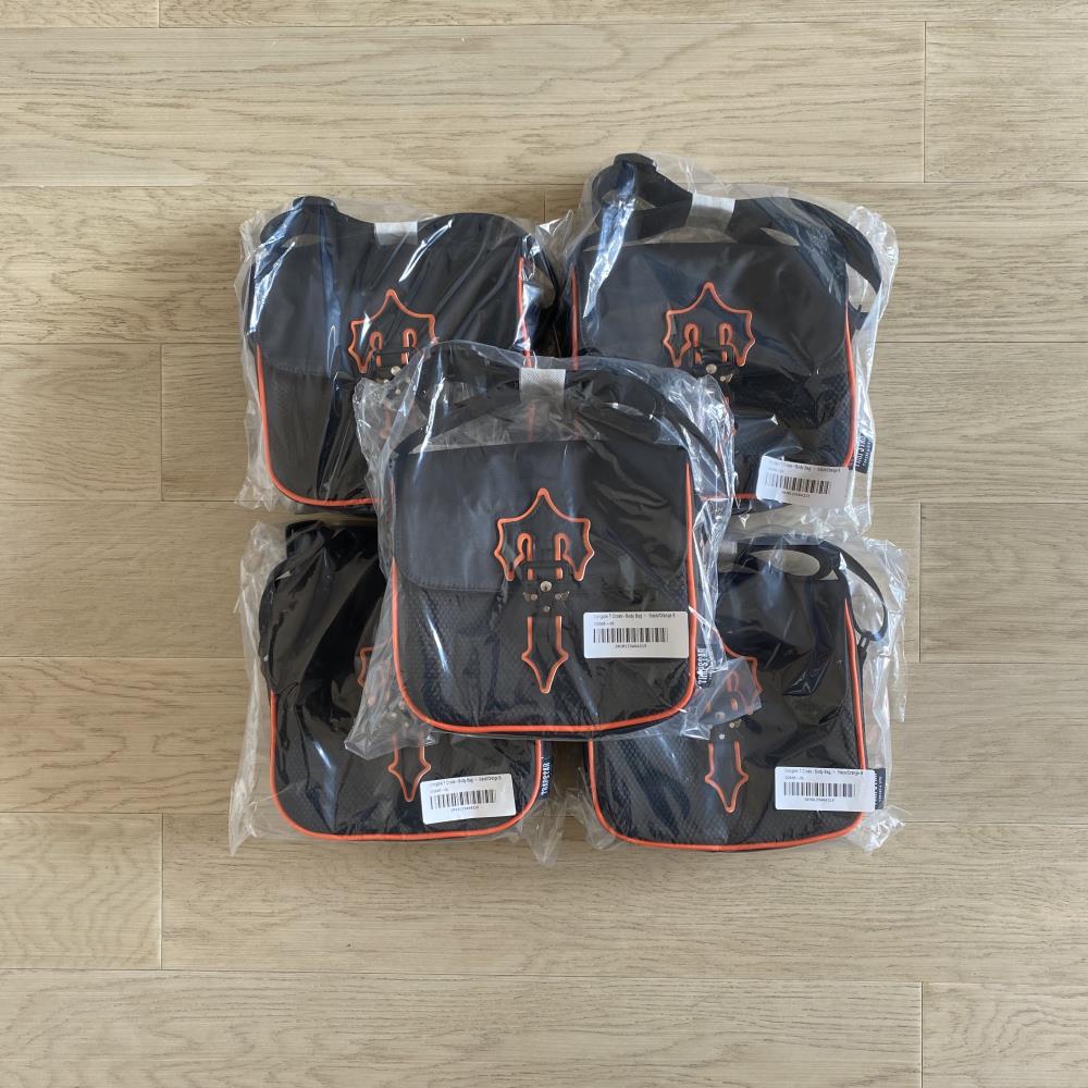 Trapstar Messenger Bag 1.0 - Black/Orange