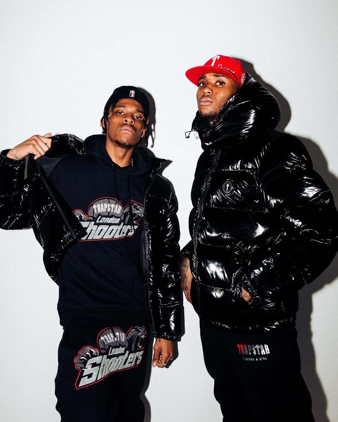 Trapstar Shooters Tracksuit - Black/Red