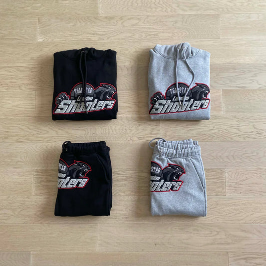Trapstar Shooters Tracksuit - Black/Red