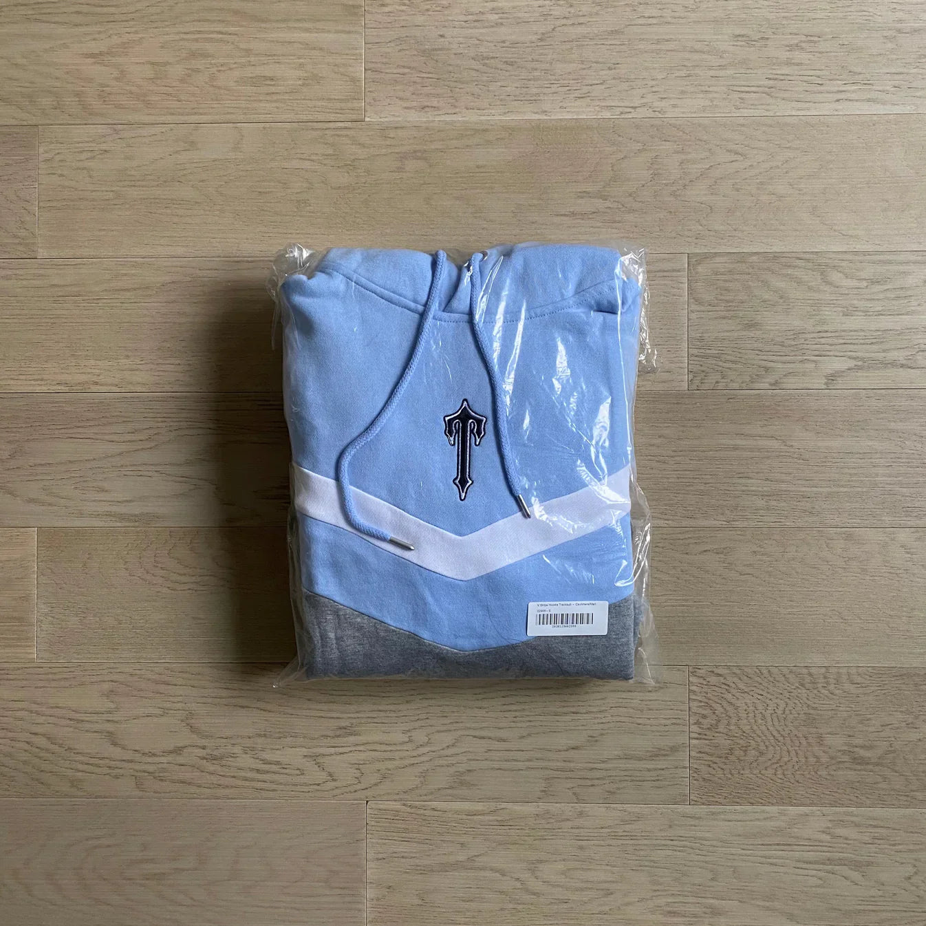 Trapstar V-Stripe Tracksuit - Grey/Sky Blue