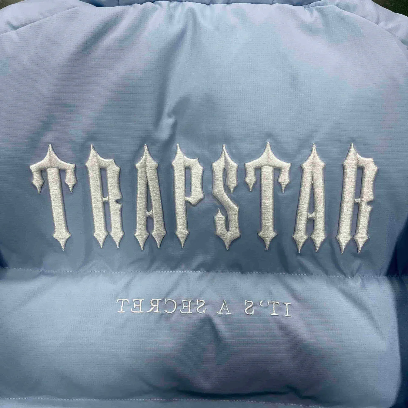 Trapstar Women's Decoded Hooded Puffer 2.0 Jacket - Ice Blue