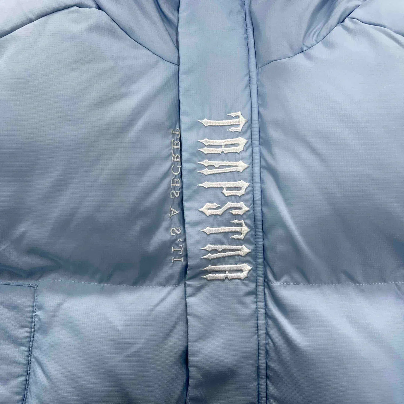Trapstar Women's Decoded Hooded Puffer 2.0 Jacket - Ice Blue