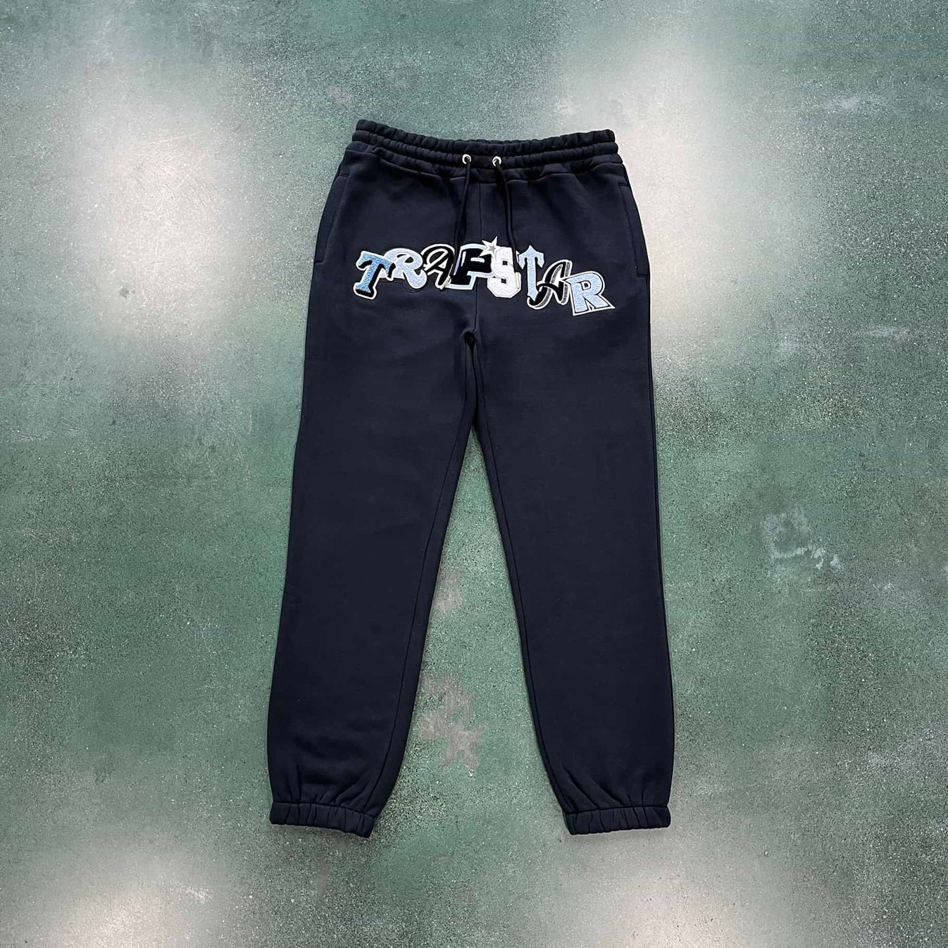 Trapstar Chenille Decoded Wildcard Tracksuit - Black/Blue