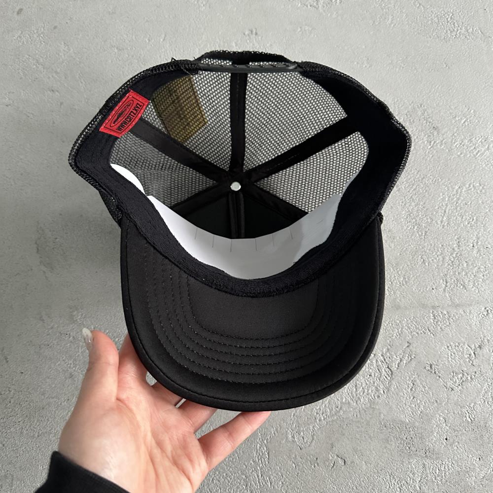 CORTEIZ Puff Print Trucker Cap - Black