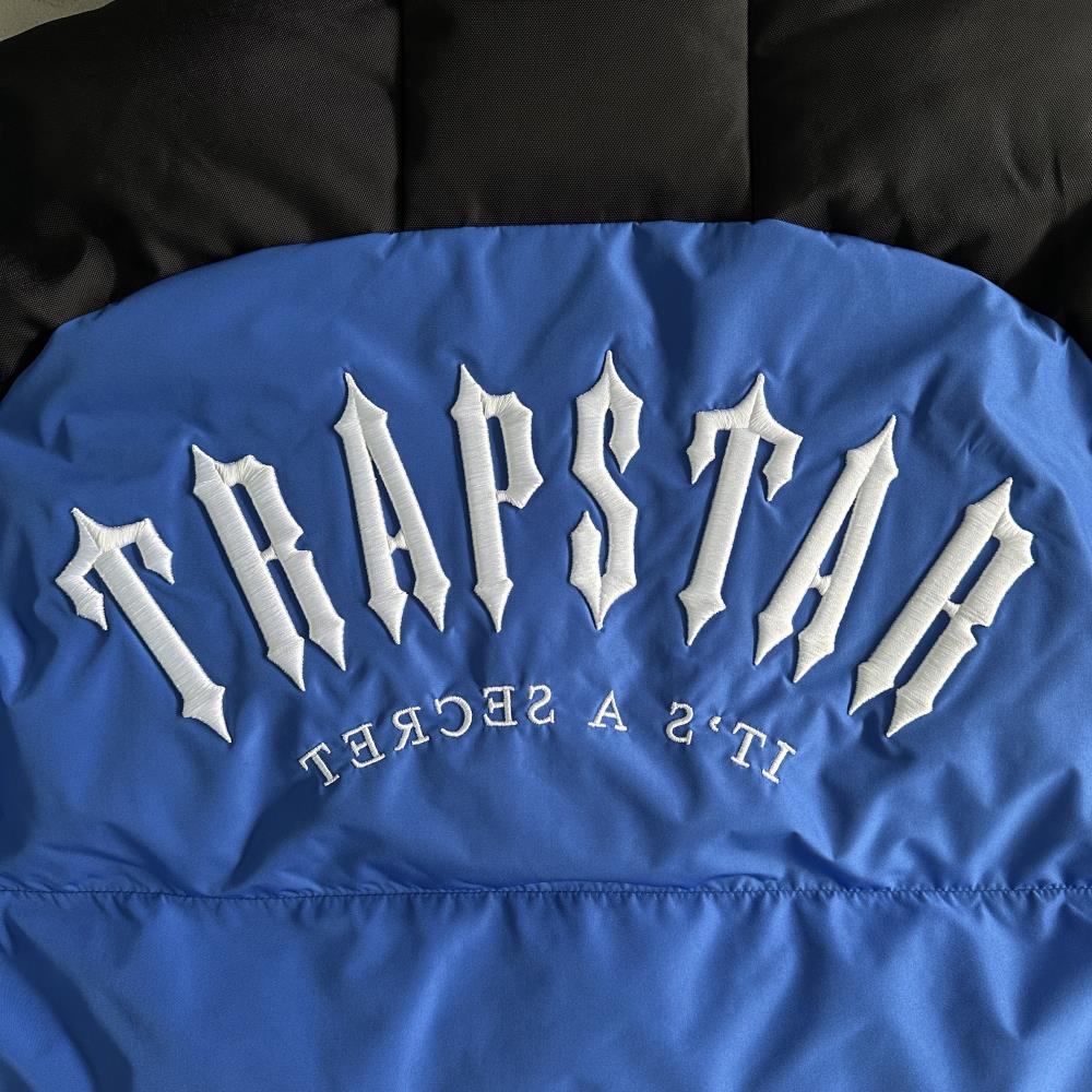 Trapstar Decoded Arch Puffer - Black/Blue
