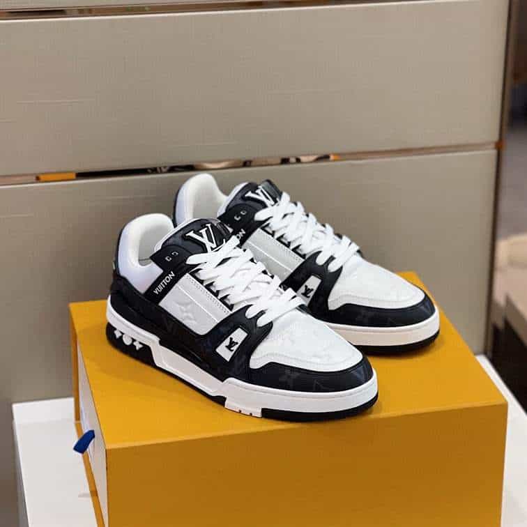LV Trainer Sneakers - White/Black