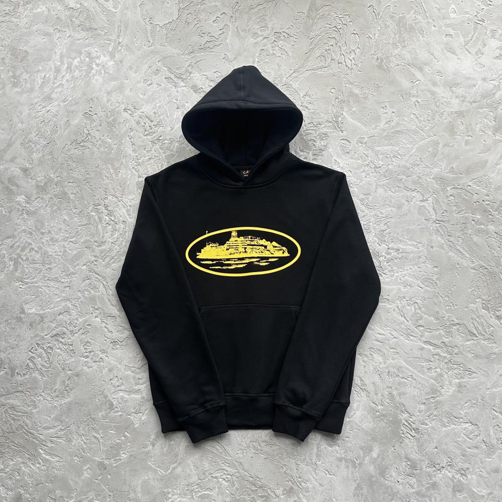 CORTEIZ Alcatraz Hoodie - Black/Yellow