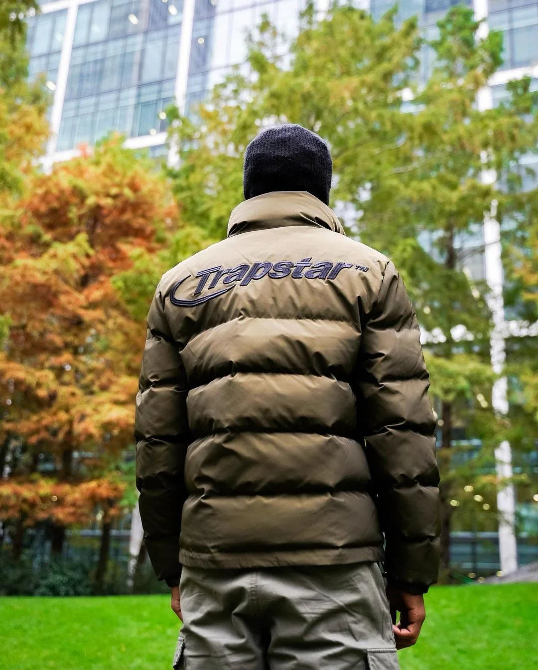 Trapstar Puffer Jacket - Olive Green