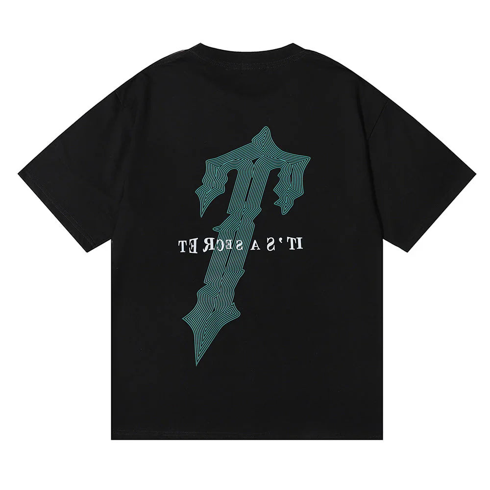 Trapstar Green Logo T-Shirt - Black/Green