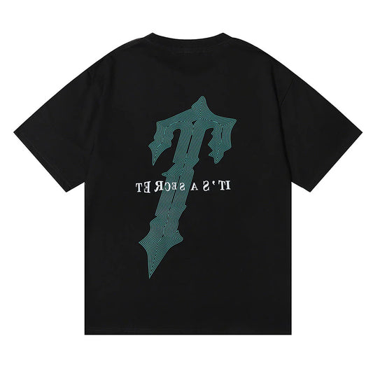 Trapstar Green Logo T-Shirt - Black/Green