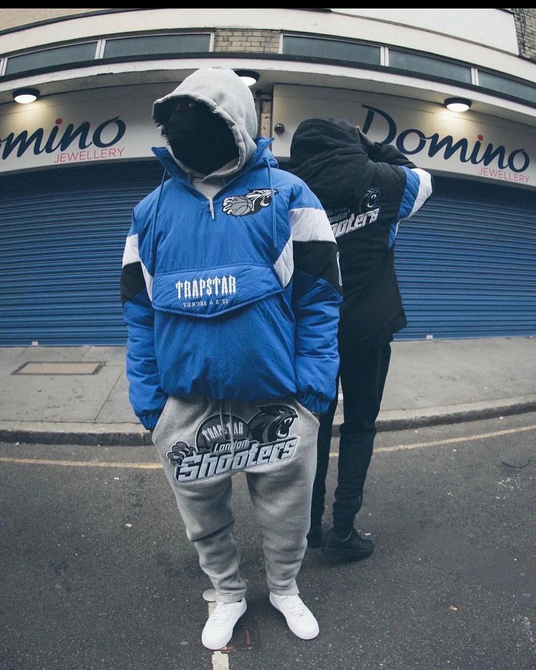 Trapstar 1/4 Zip Pullover Jacket - Blue