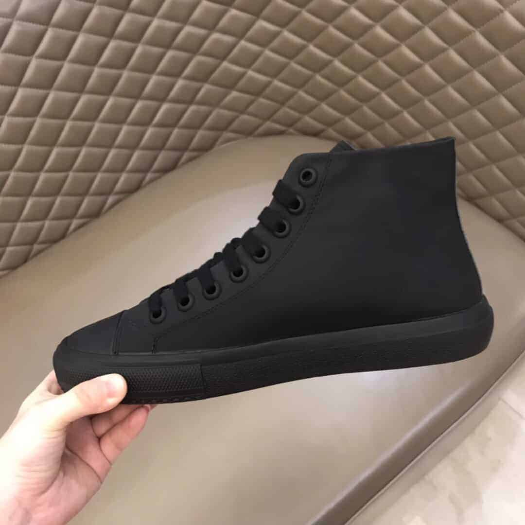 Burberry High Top Sneakers - Black