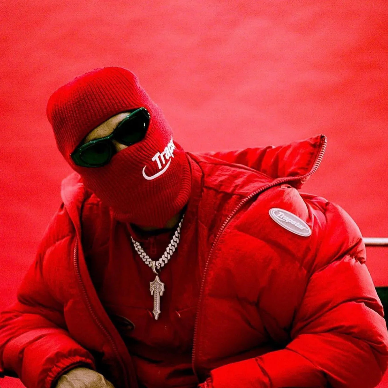 Trapstar Hyperdrive Balaclava - Blue/Red