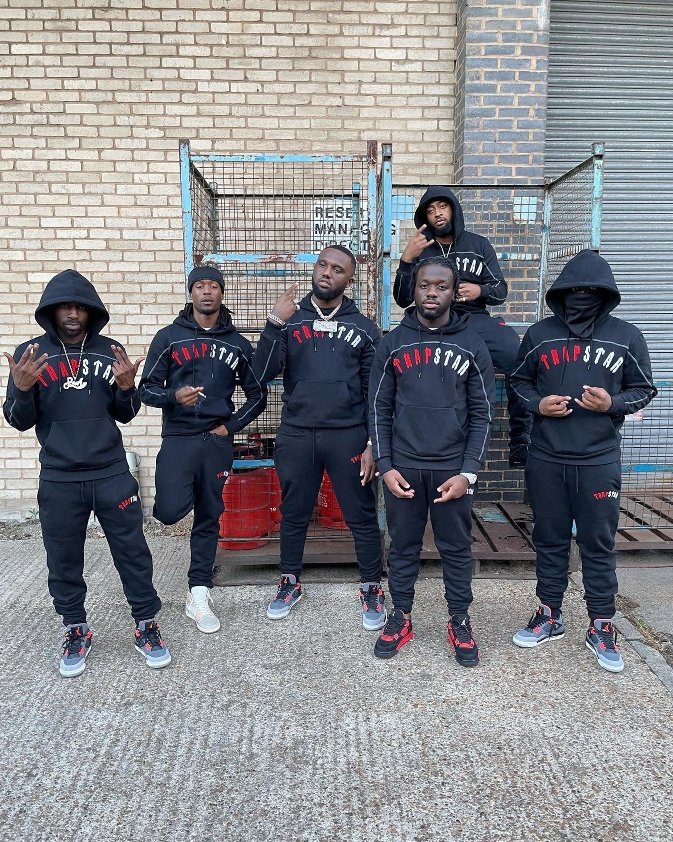Trapstar Irongate Arch Chenille Tracksuit - Red/Blue