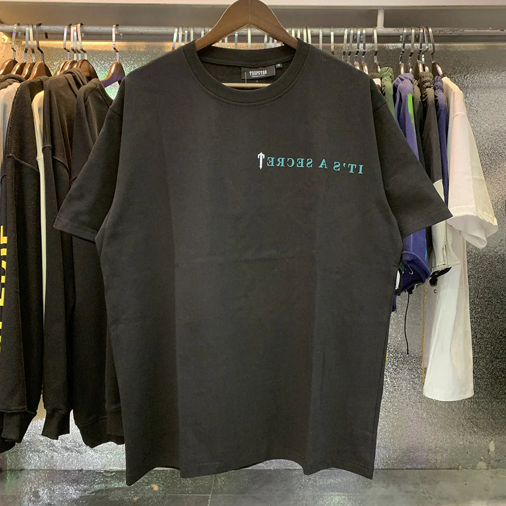Trapstar Green Logo T-Shirt - Black/Green