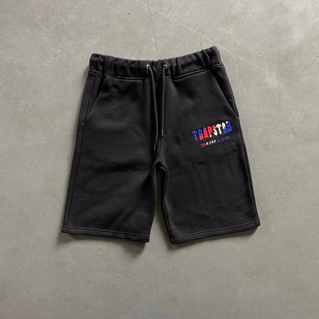 Trapstar Revolution Chenille Decoded Short Set - Black/White