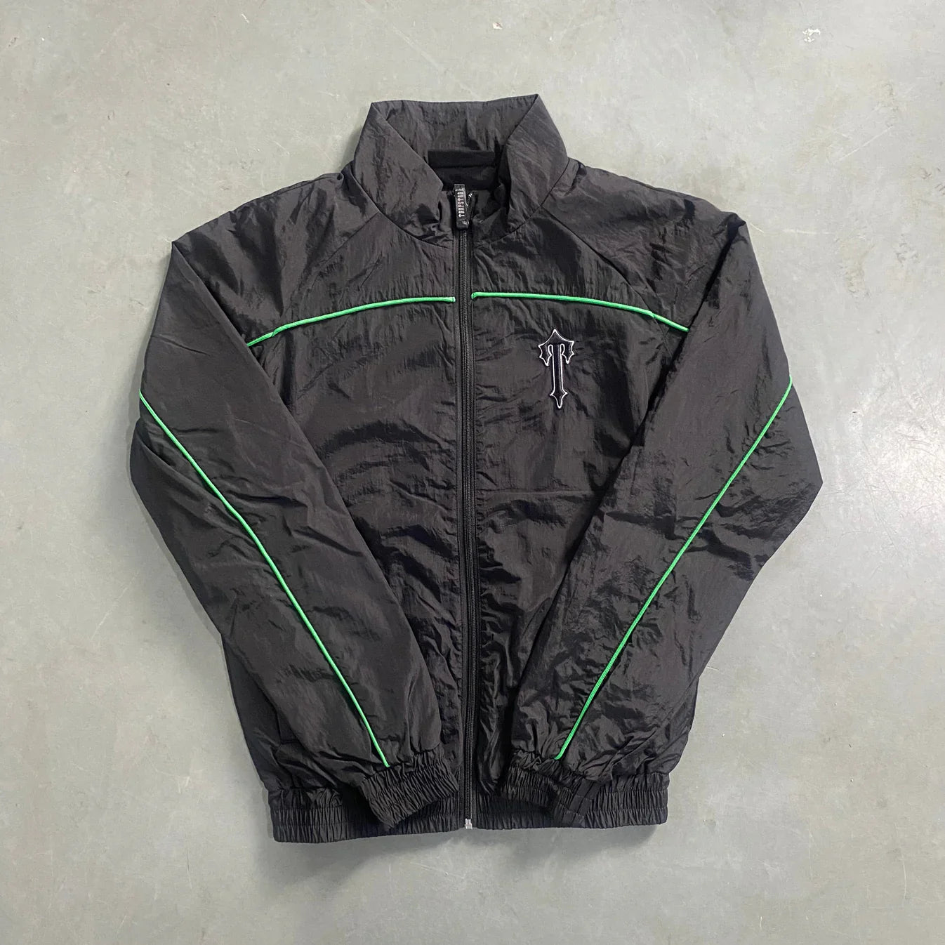 Trapstar Irongate T Shellsuit - Black/Green