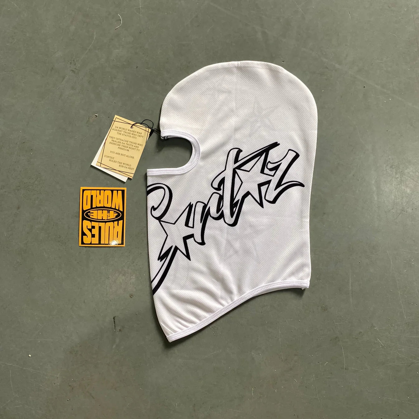 CORTEIZ 4th Anniversary Ski Mask - White