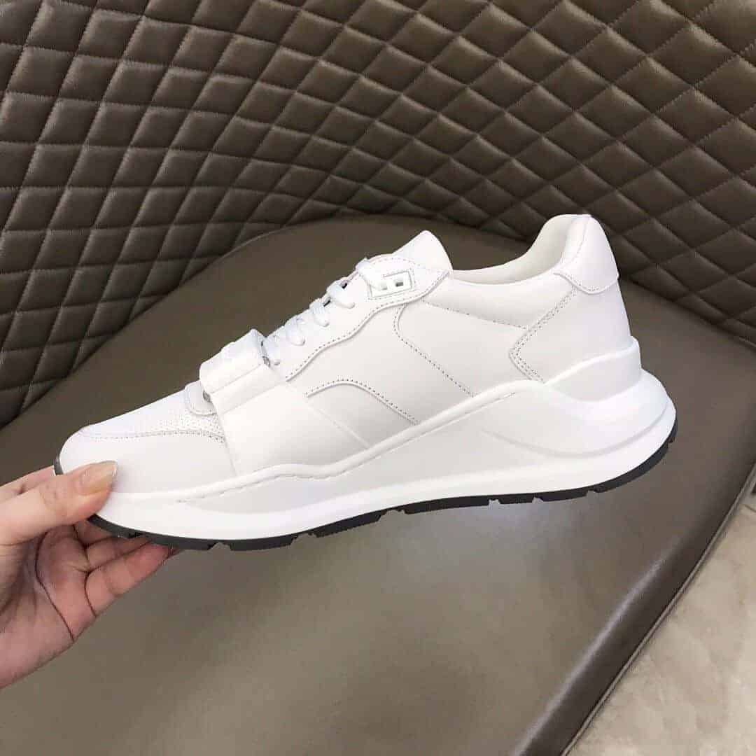 Burberry Kingdom Print Sneakers - White
