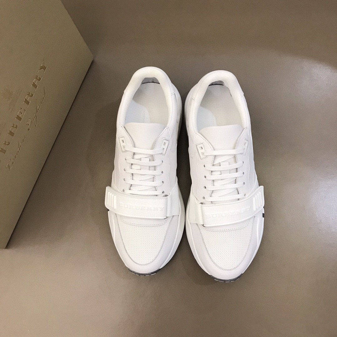 Burberry Kingdom Print Sneakers - White