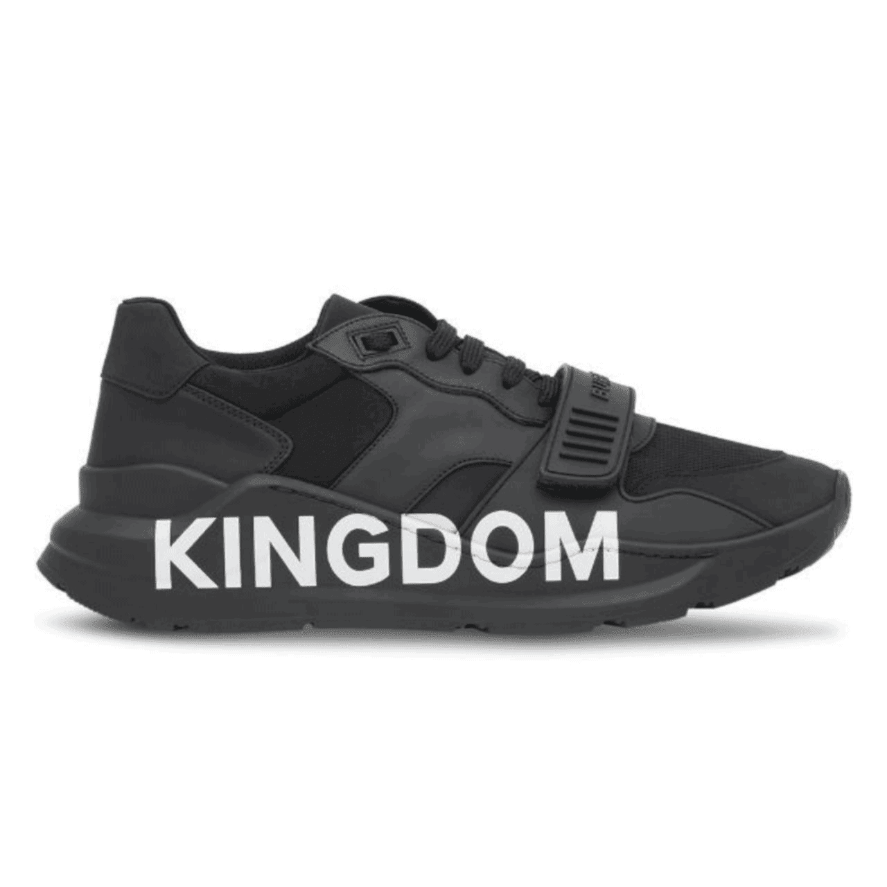 Burberry Regis  Lace-Up Sneakers - Black