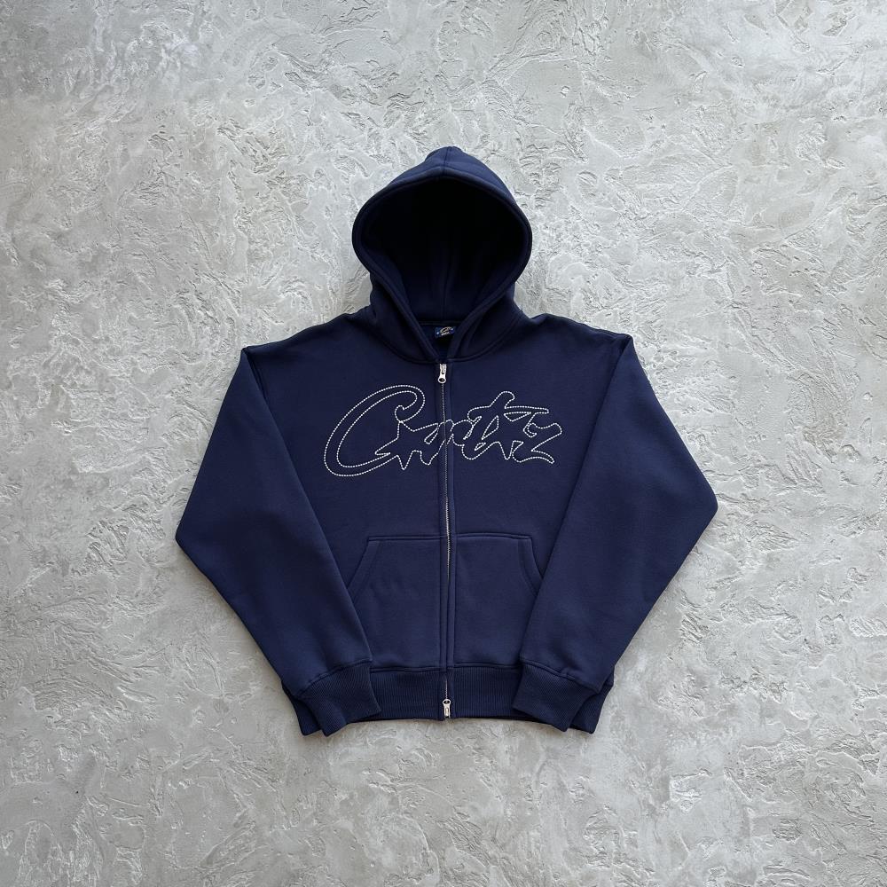 CORTEIZ Thick Stitch Allstarz Zip Set - Navy Blue