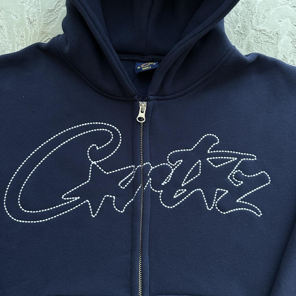 CORTEIZ Thick Stitch Allstarz Zip Set - Navy Blue