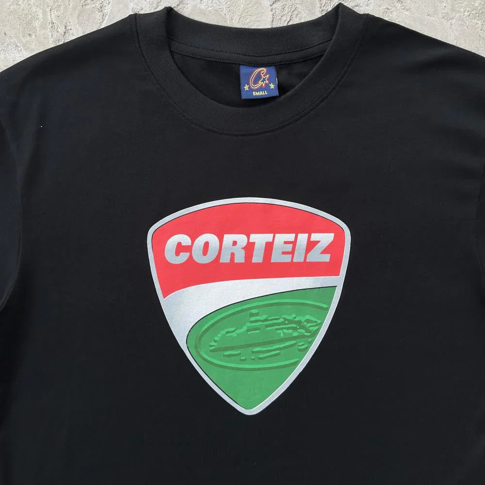 CORTEIZ Shield T-Shirt - Black/White