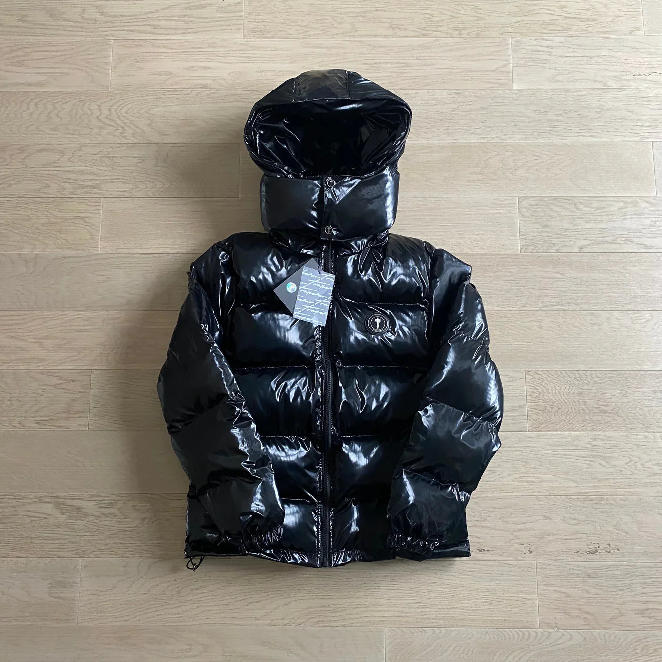 Trapstar Irongate Arch Puffer Jacket - Glossy Black
