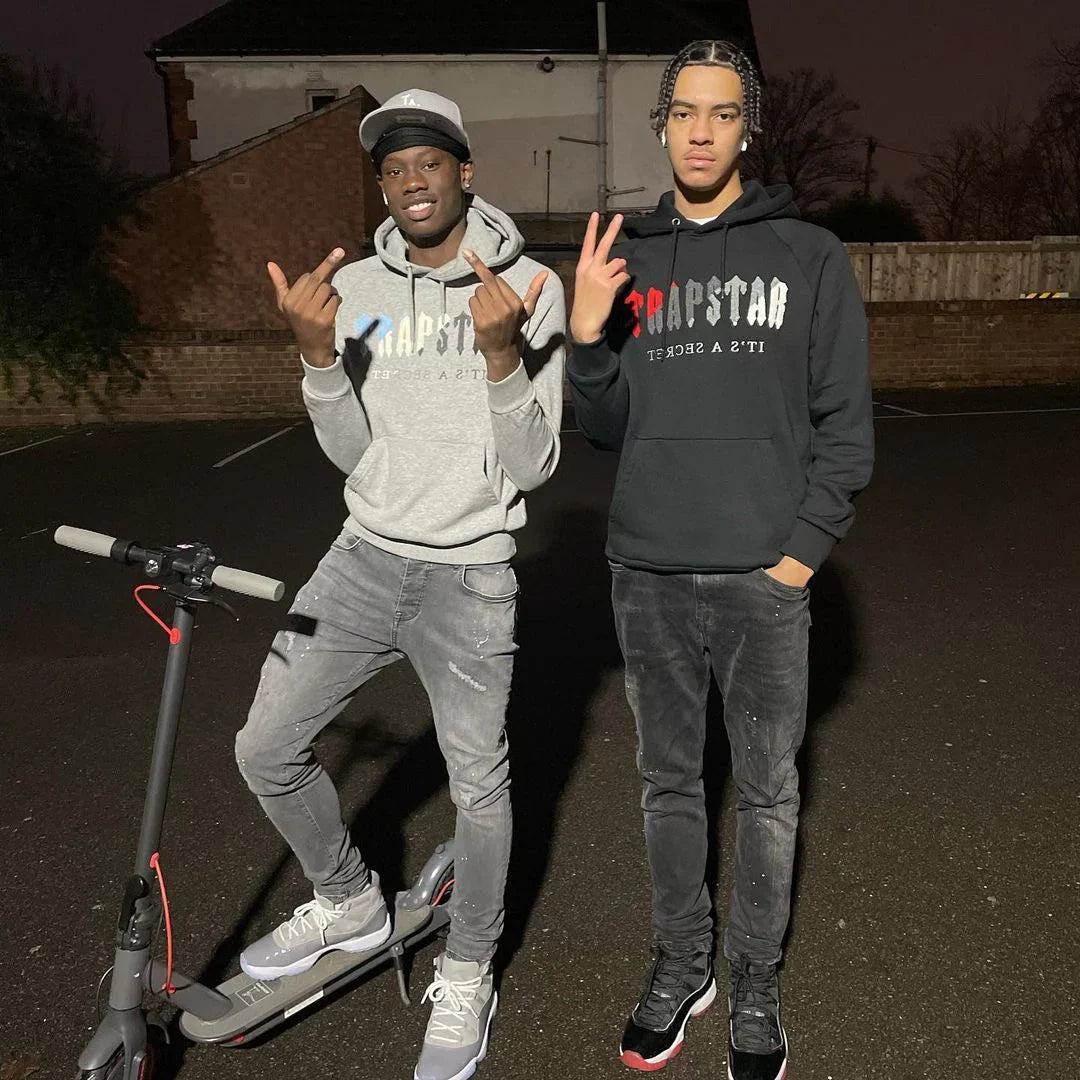 Trapstar Chenille Decoded Tracksuit - Grey/Black