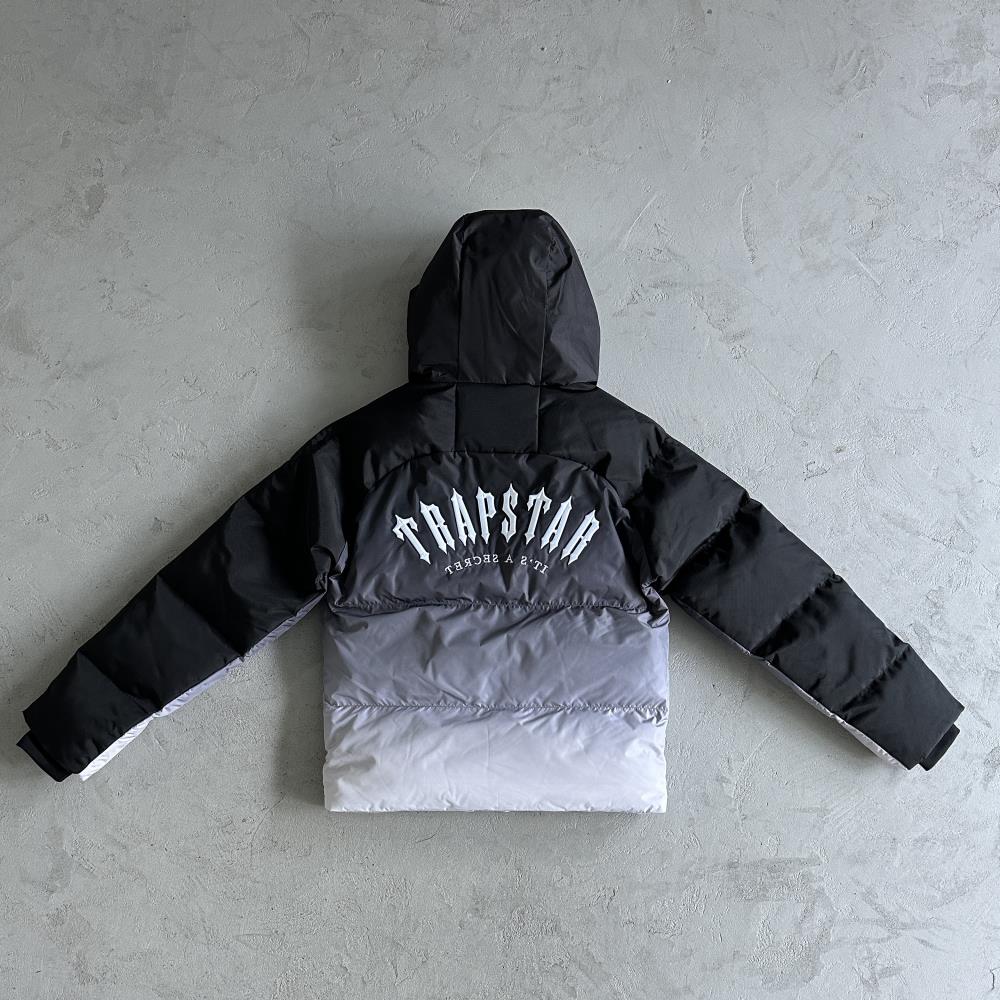 Trapstar Irongate Arch Puffer Jacket - Black/Gradient