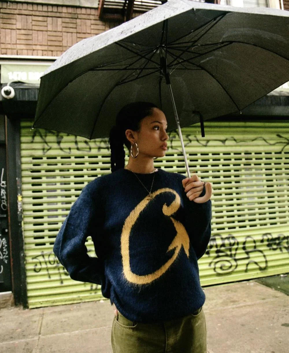 CORTEIZ C-Star More Hair Knit Sweater - Navy