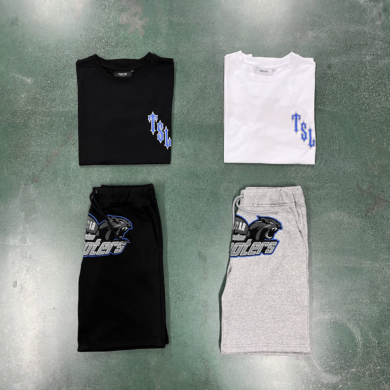 Trapstar TrapstarL Shooters Short Set - Black/White